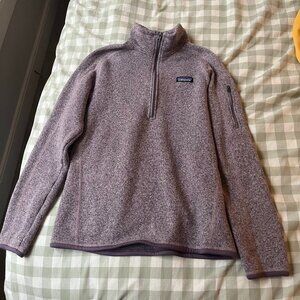 Patagonia Mauve Purple Quarter Zip Better Sweater